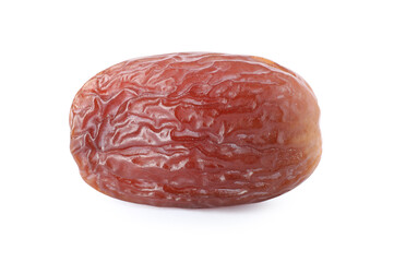 One tasty dried date isolated on white