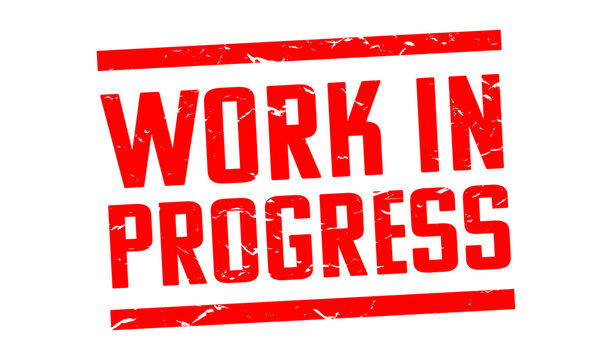 Work in progress red stamp