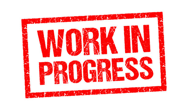 Work in progress red stamp