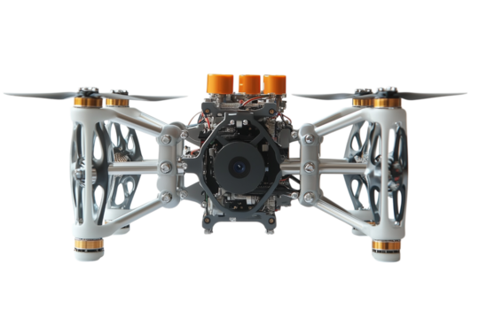 Complex Engine Mechanism With Detailed Gears And Components Isolated on transparent Background