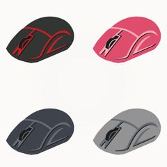 Computer mouse four color