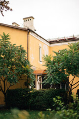 ancient courtyards in Brest, walking