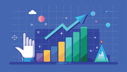 Light Blue GPS Pin and Human Hand Background Vector Illustration in Minimalist Design