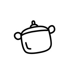 Line icon of water pan