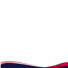 Obraz premium Curve Footer Banner 