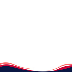 Fototapeta premium Curve Footer Banner 