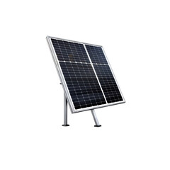 Clean Energy Powerhouse: A contemporary solar panel array poised to harness the sun's energy, embodying the sustainable future.