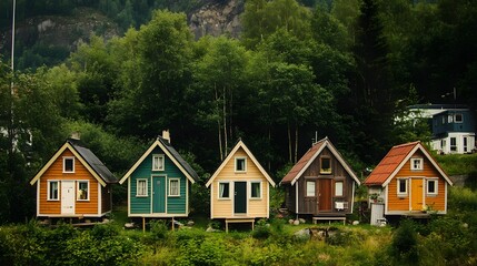 Charming Tiny House Village in Nature