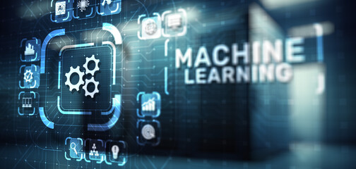 Machine Deep learning algorithms, Artificial intelligence, AI, Automation and modern technology in business as concept.