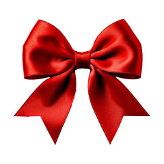 A Red bow isolated, png.