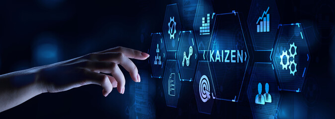 Fototapeta premium Kaizen: Continuous Improvement for Business Efficiency.