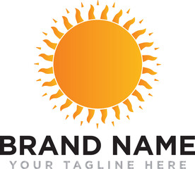 Sun icon set. Yellow sun icons. Shine sun ray set. Sunset icon collection. Yellow sun star icons. Vector illustration