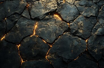Fototapeta premium Glowing Rock Texture