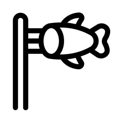 koinobori line icon, perfect for uiux website and mobile apps projects