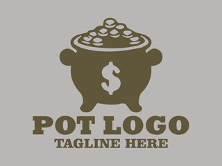 Stainless steel pot, cooking pot with lid and Ideal for cooking themed coloring book pages elegant flower pot, beautiful Ceramic pot, Unique pot, pot vector illustration and pot logo