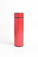 Blank Red Tumbler Mockup isolated on white background