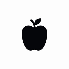 Fresh apple fruit icon vector sign
