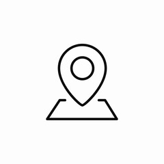 Location pin marker icon vector sign