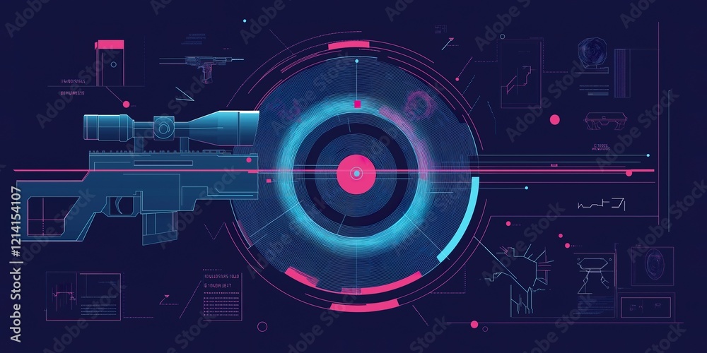 Canvas Prints abstract future technology concept background. futuristic virtual graphic touch user interface hud.