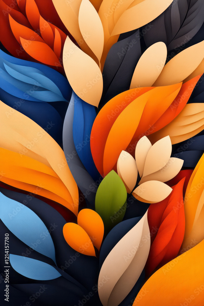 Aufkleber a vibrant and colorful illustration of ancient grains like amaranth, spelt, and farro, arranged in a