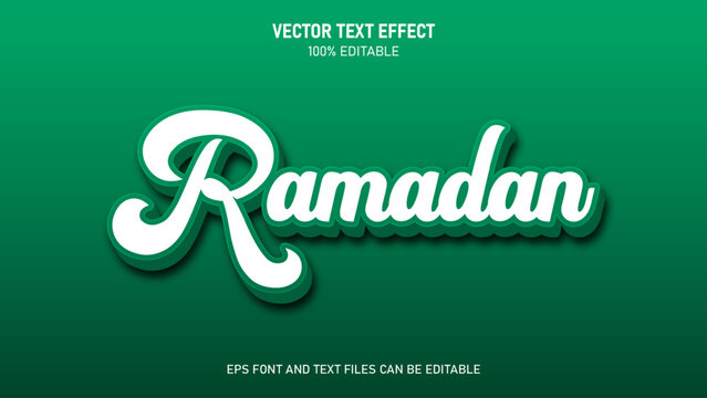 Ramadan 3d text  editable text effect