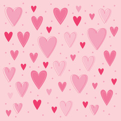 Heart Valentines day pattern 