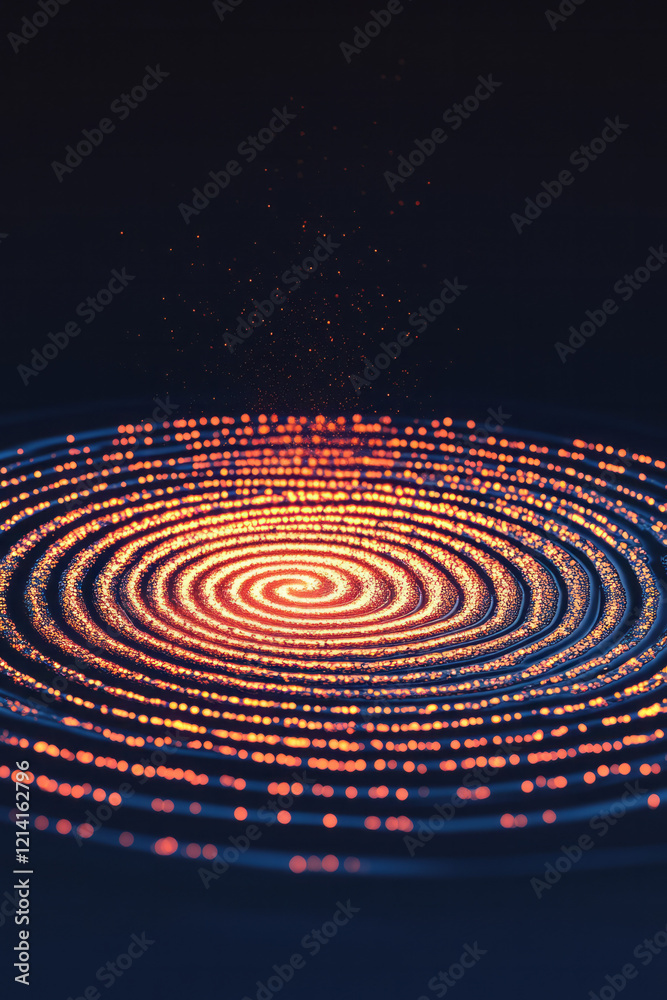 Fototapete A striking close-up of a fingerprint with intricate patterns illuminated by soft lighting, creating beautiful shadows and enhancing the depth against a subtle, gradient background,
