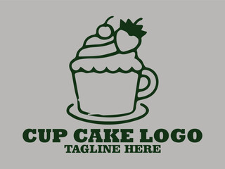 Elegant design cupcake vector illustration, Cupcake Tempting deliciousness in Every Bite, festive birthday party and cup cake chocolate