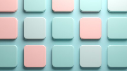 Soft Pastel Color Blocks on a Minimalist Background for Modern Design and Creative Projects