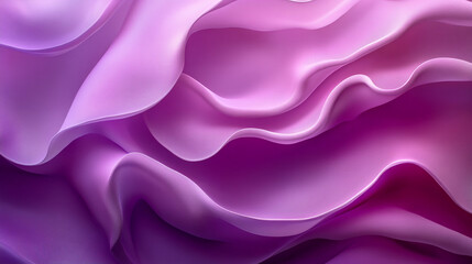 Obraz premium Soft undulating waves of pink and purple fabric textures create a serene visual experience