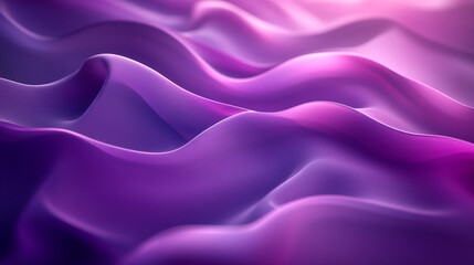 Obraz premium Soft waves of purple fabric flowing gently in a serene pattern