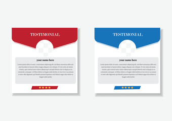  Creative testimonials ,Vector templates, client testimonial design,  Review design, Feedback template, Clients review, customer feedback, social media post.