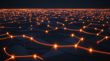 Obraz premium Abstract digital background electromagnetic wave background Innovation digital wave, information technology background and green luxury background with golden line decoration and curve light effect