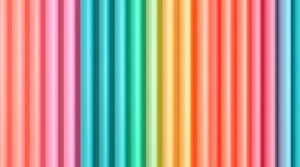 Obraz premium Vibrant Colorful Stripes in Soft Pastel and Bright Tones Ideal for Backgrounds and Graphic Design Projects