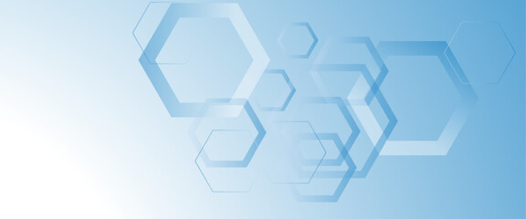 Vector gradient hexagons pattern design.