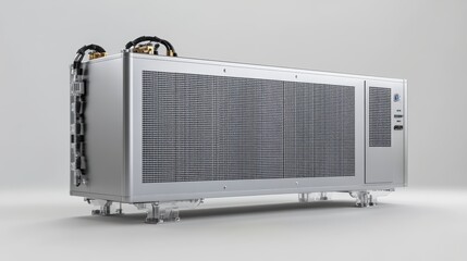 Fototapeta premium Portable electric heater, providing warmth and comfort during cold seasons