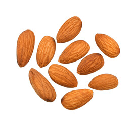 Almonds isolated on transparen png.