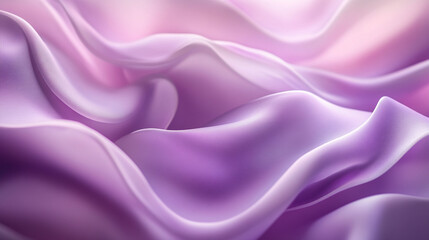 Fototapeta premium Silky purple fabric draped elegantly, creating soft texture and gentle waves in natural light