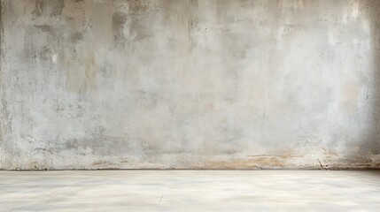 Minimalist Industrial Style Gray Concrete Wall Interior : Generative AI