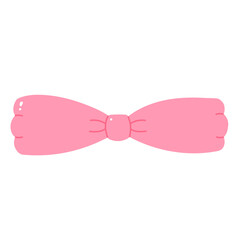 Pink Coquette ribbon bow aesthetic illustration