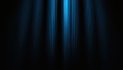 Blue light lines and sparkles on black background
7