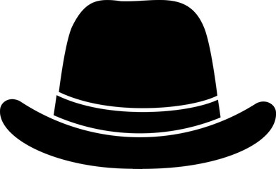 Hat silhouette.
Fathers Day Icon.
Hat Symbol silhouette Isolated
Transparent background.