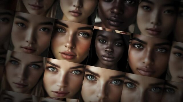 Human male faces composition. Diversity, comunity and uniqueness concept. Close up on faces looking the camera. 