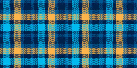 Vibrant herringbone plaid pattern in teal, navy, and gold.  Perfect for textile design, fashion, or website backgrounds.  Stylish and modern geometric texture.