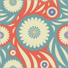 Seamless pattern with flowers. Abstract origami flowers background. style for fabric, banners, wallpaper, posters, websites, online shopping.Vector illustration design.