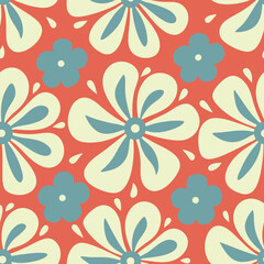 Seamless pattern with flowers. Abstract origami flowers background. style for fabric, banners, wallpaper, posters, websites, online shopping.Vector illustration design.