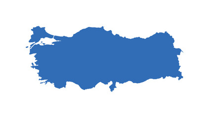 
Turkey Map vector icon. Minimalistic Colorful Map of Turkey.