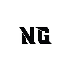 NG monogram logo design letter text name symbol monochrome logotype alphabet character simple logo