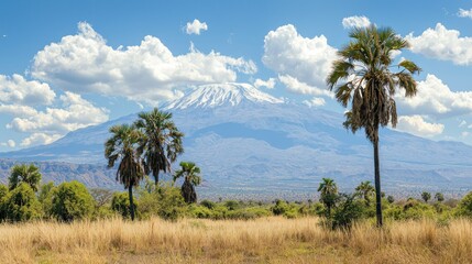 A scenic shot of Mount Kilimanjaro with the Tanzanian high in the foreground, symbolizing the country&acirc;&euro;&trade;s independence.