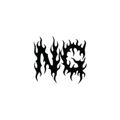 NG monogram logo design letter text name symbol monochrome logotype alphabet character simple logo